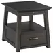 Bessemer Black Square End Table