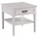 Structures White Square End Table