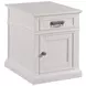 Structures White 1 Drawer Chairside Chest