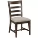 Kafe Mocha Performance Fabric Ladder Back Dining Chair