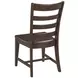 Kafe Mocha Performance Fabric Ladder Back Dining Chair