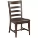 Kafe Mocha Performance Fabric Ladder Back Dining Chair