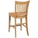 Kafe Cappuccino Performance Fabric Rake Back Counter Height Dining Chair