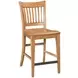 Kafe Cappuccino Performance Fabric Rake Back Counter Height Dining Chair