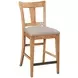 Kafe Cappuccino Performance Fabric Splat Back Counter Height Dining Chair