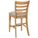 Kafe Cappuccino Performance Fabric Ladder Back Counter Height Stool