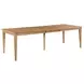 Kafe Cappuccino 80" Rectangular Leg Extendable Dining Table