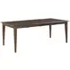 Kafe Mocha 100" Extendable Rectangular Leg Dining Table