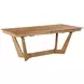 Kafe Cappuccino 80" Rectangular Trestle Extendable Dining Table