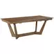 Kafe Latte 100" Extendable Rectangular Trestle Dining Table