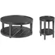 Oliver Hamilton Ebony Round Occasional Table Set