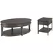 Serra Hamilton Soft Black Oval Occasional Table Set