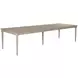 Cambric Creme Breve 128" Extendable Rectangular Dining Table