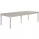 Batiste Creme Breve 92" Rectangular Dining Table