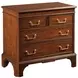 Andover Medium Stain 4 Drawer Nightstand with USB Charging