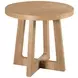 Archetype Light Caramel Round End Table