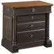 Bridgetown Black and Heritage Maple 4 Drawer Bachelors Chest
