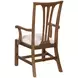 Fitts Heritage Maple and Cream Upholstered Arm Chair