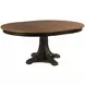 Bromefield Bridgetown Black and Heritage Maple Oval Extendable Dining Room Set
