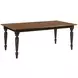 Nicholas Bridgetown Black and Heritage Maple Rectangular Extendable Dining Table
