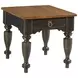Kitridge Bridgetown Black and Heritage Maple Rectangular Occasional Table Set