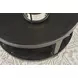 Oliver Hamilton Ebony Round Coffee Table with Casters