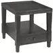 Oliver Hamilton Ebony Rectangular End Table with 1 Drawer