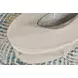 Serra Hamilton Classic White Oval Coffee Table with Casters