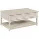 Serra Hamilton Classic White Rectangular Lift Top Occasional Table Set