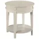 Serra Hamilton Classic White Round End Table