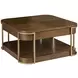 Emerit Medium Stain Square Cocktail Table with Casters