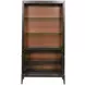 Hidden Treasures Victor Dark Stain 2 Door Bookcase Cabinet with LED