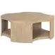 Hidden Treasures Partner Brown Concave Cocktail Table