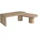 Indiya Light Stain Oval Cocktail Table