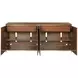 Jenkins Medium Stain 82" Entertainment Console with 4 Doors