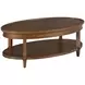 Longham Warm Auburn Oval Occasional Table Set