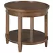 Longham Warm Auburn Oval End Table