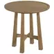 Milo Light Stain Large Round End Table