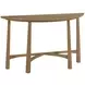Milo Demilune Light Stain D Shaped Console Table