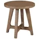 Weisman Medium Stain Round End Table