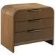 Hidden Treasures Adele Medium Stain 3 Drawer Nightstand