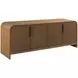 Hidden Treasures Adele Medium Stain 4 Door Storage Cabinet
