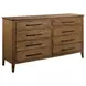 Schafer Warm Brunette Panel Bedroom Set