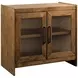 Abode Wagner Medium Stain 2 Door Accent Cabinet
