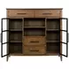 Abode Kingsley Medium Stain 4 Drawer Display Buffet