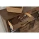 Abode Kingsley Medium Stain 4 Drawer Display Buffet