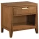 Aspire Scale Brown Nightstand With Built In Outlet