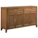Aspire Preface Medium Stain 4 Door Preface Cabinet