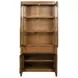 Aspire Summit Medium Stain 4 Door Display Cabinet with LED