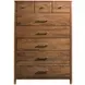 Monogram Walnut Pinehurst Medium Stain Upholstered Panel Bedroom Set